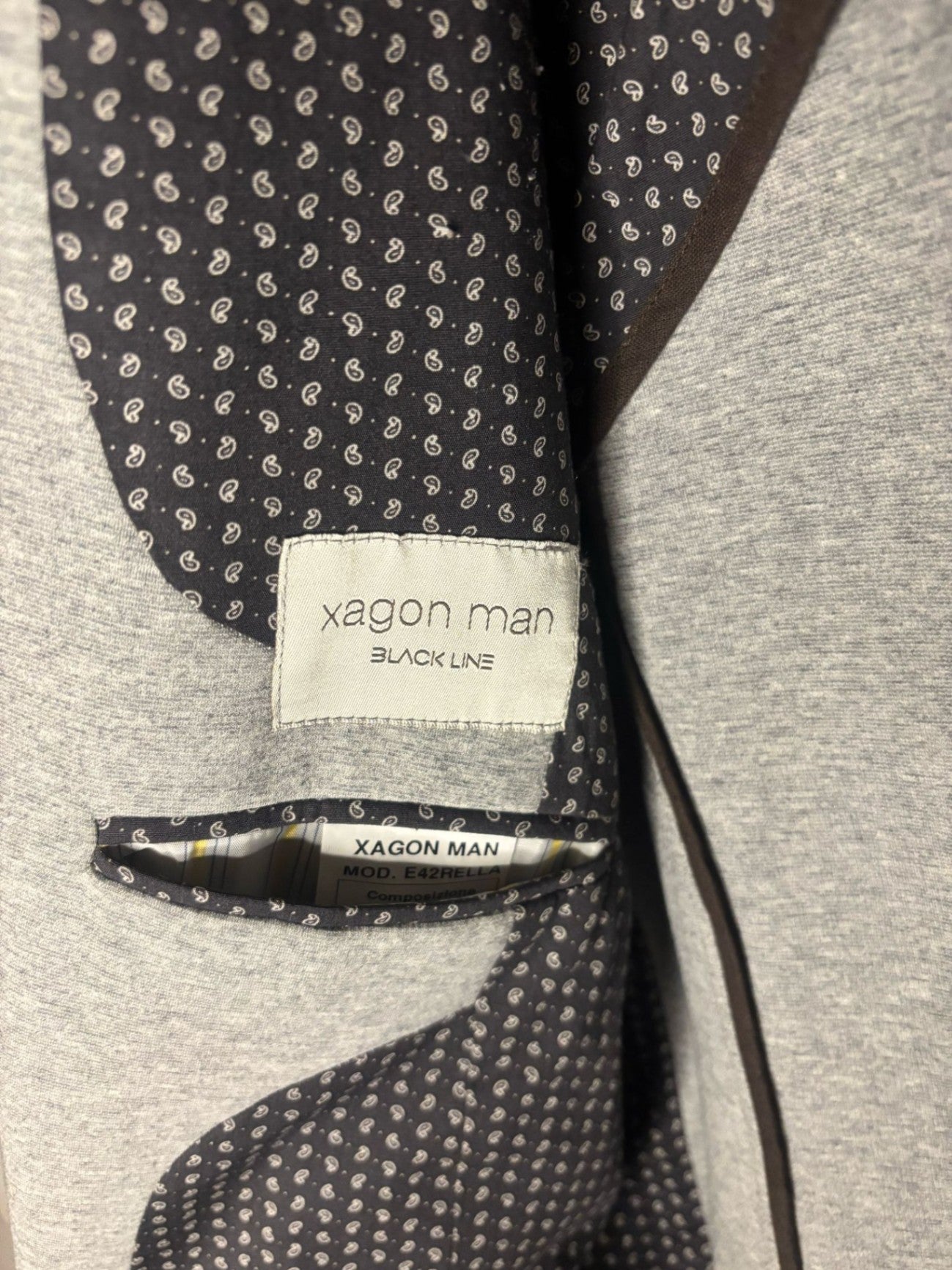 Xagon Man made in italy Sakko 52 Grau